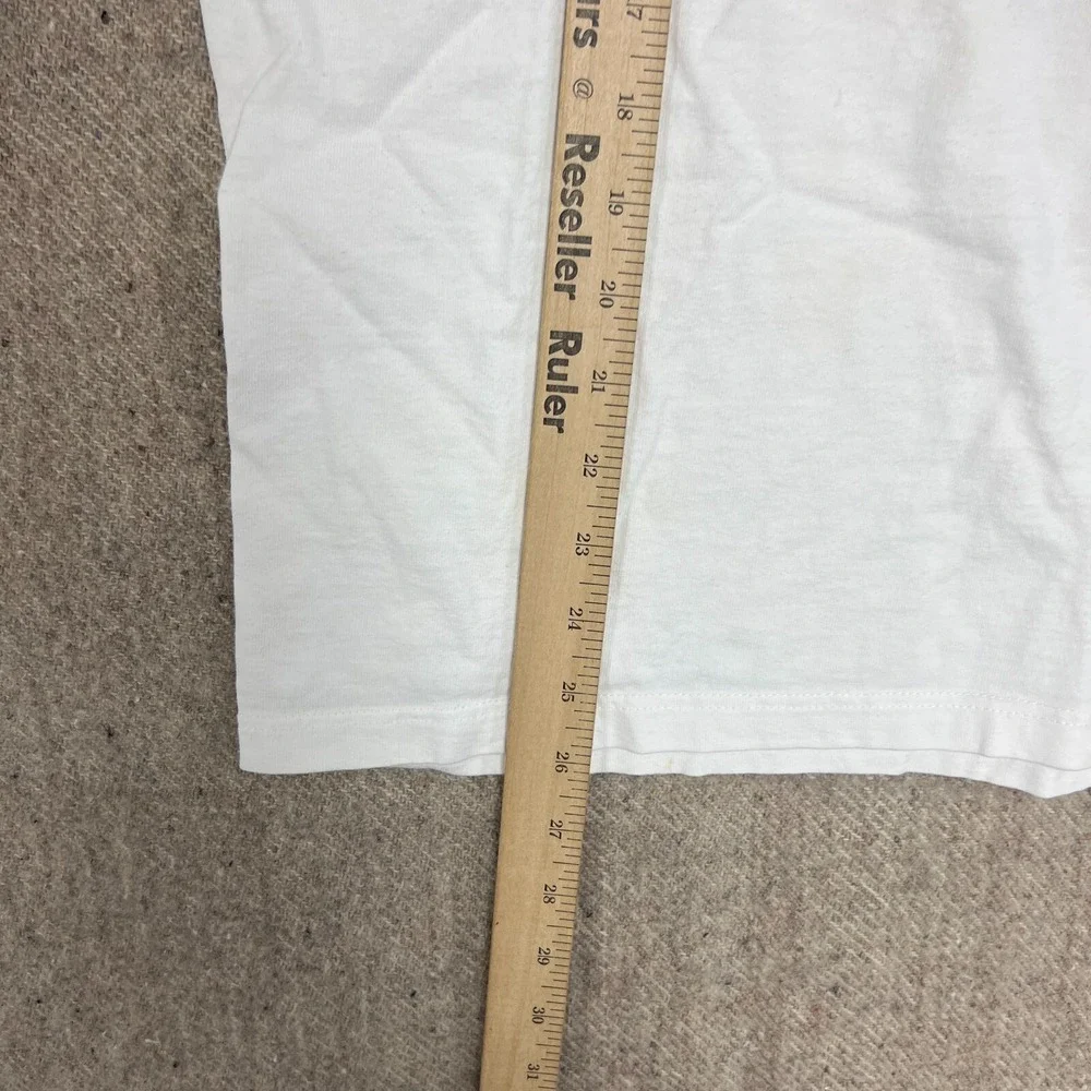 Vintage Bare Naked Ladies Shirt Mens Medium White 1990s Long Sleeve - Picture 9 of 10
